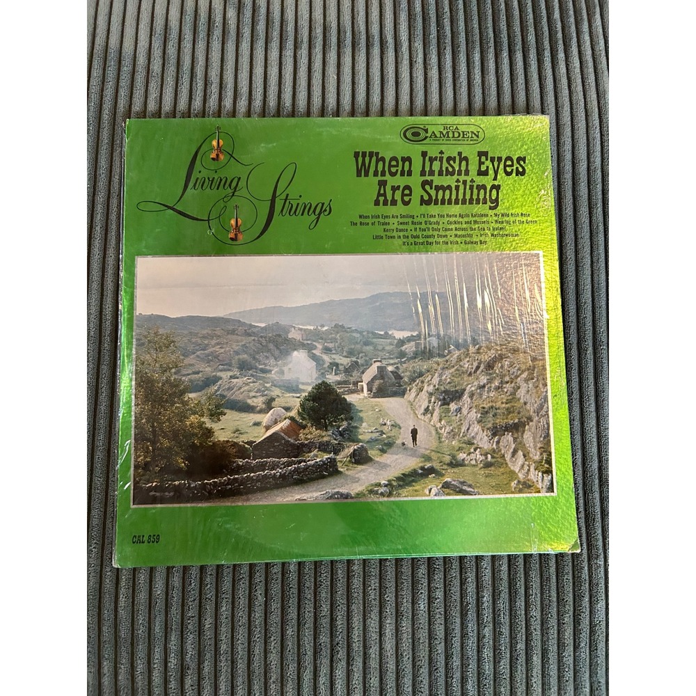 Living Strings When Irish Eyes Are Smiling RCA Camden Vinyl‎ Record